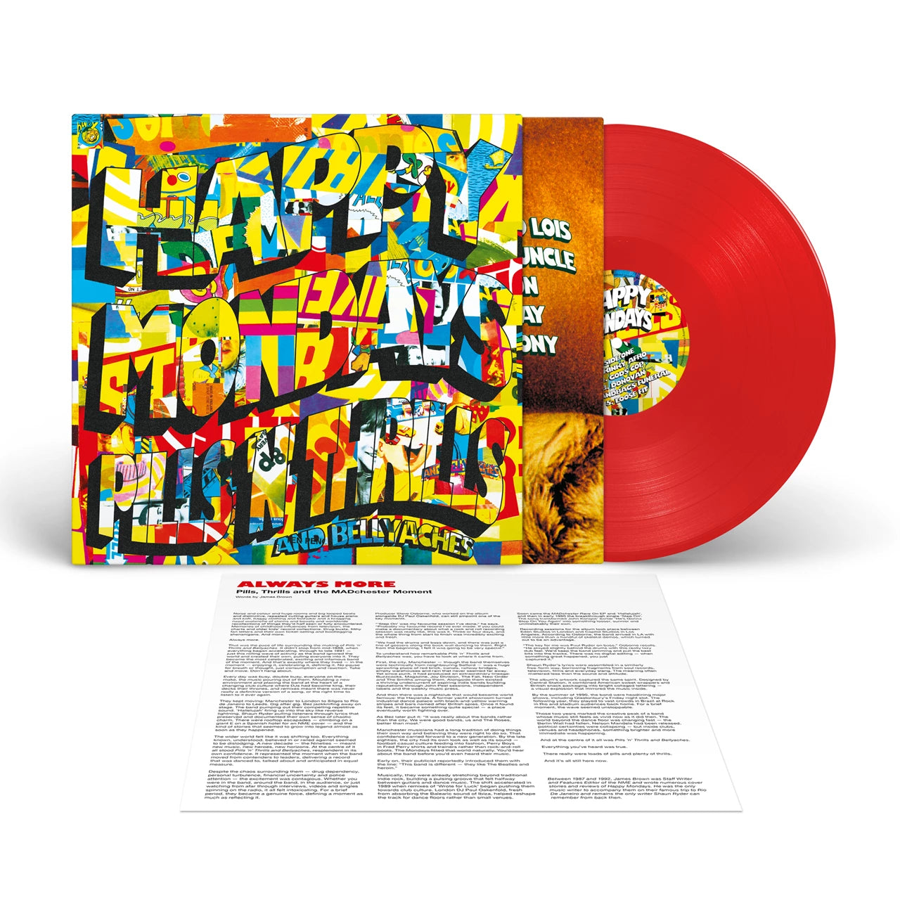 Happy Mondays - Pills 'n' Thrills and Bellyaches (Red Vinyl LP) (London Records)