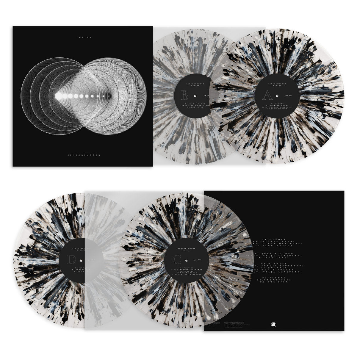 Lusine - Sensorimotor (10th Anniversary Edition) (2 x Black & Grey Marbled Vinyl LP) (Ghostly International)