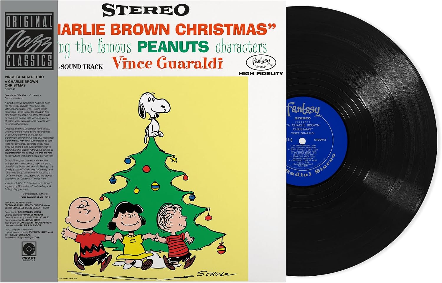 Vince Guaraldi Trio - A Charlie Brown Christmas (Original Jazz Classic Series) (180g Black Vinyl LP) (Concord)