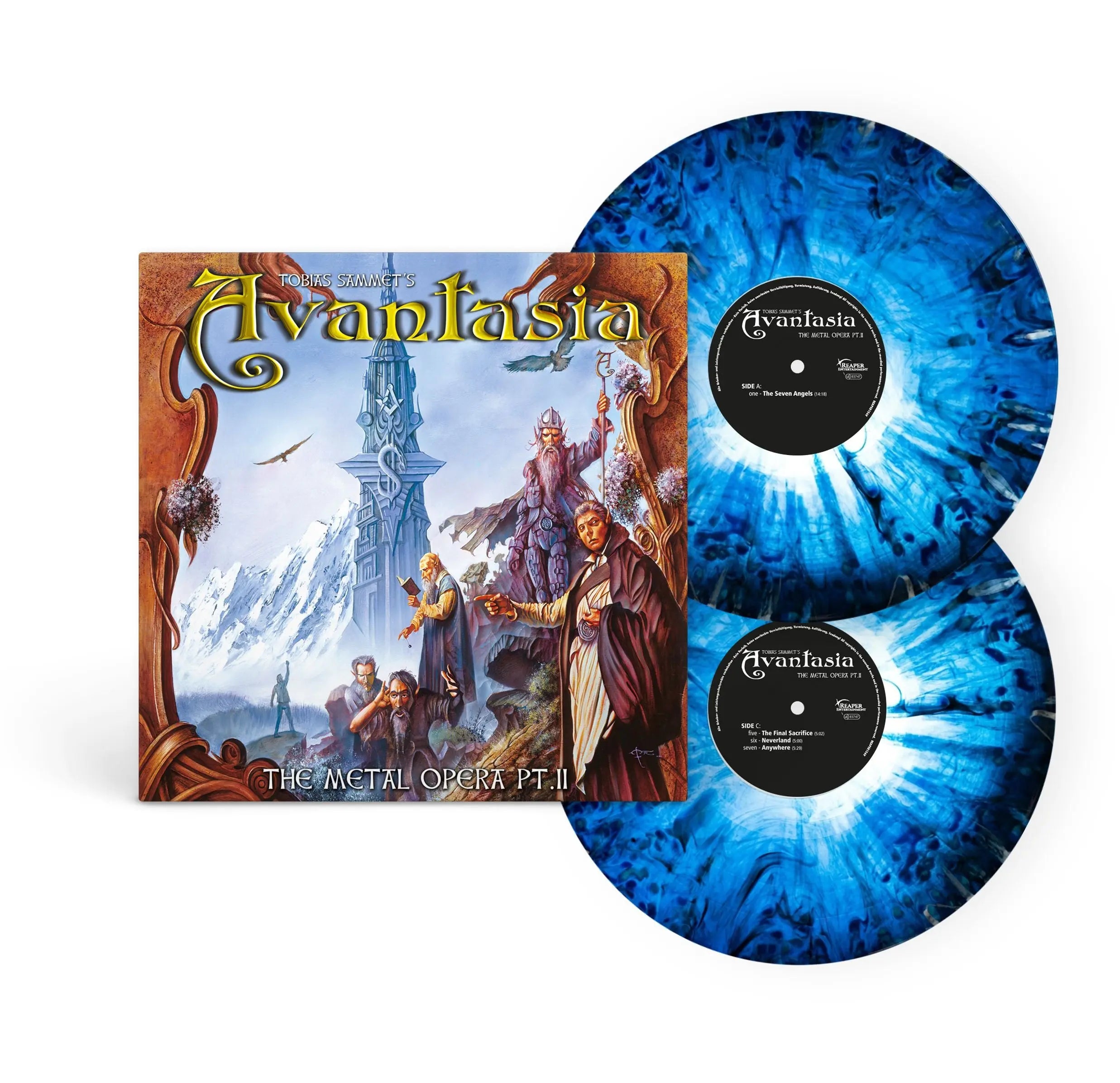 Avantasia - The Metal Opera Pt. II (25 Years Edition) (2 x Blue & Black Marble Swirl Vinyl LP) (Reaper Entertainment GmbH)