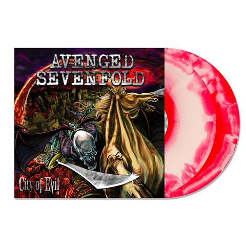 Avenged Sevenfold - City of Evil (2 x Red & White Swirl Coloured Vinyl LP)(Hopeless Records)