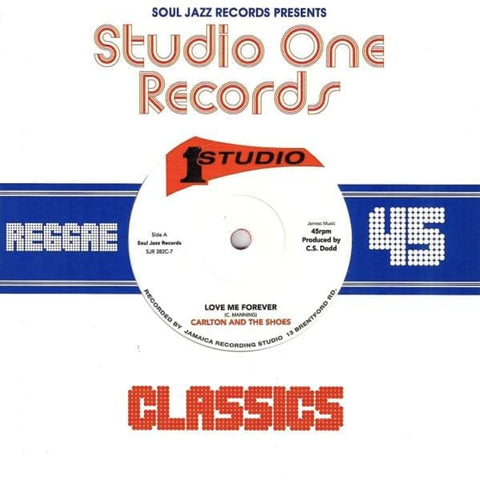 Carlton And The Shoes - Love Me Forever / Never Let Go (Red Vinyl 7" Single) (Soul Jazz Records)