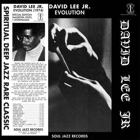 David Lee Jr. - Evolution (Magenta Coloured Vinyl LP)(Soul Jazz Records)