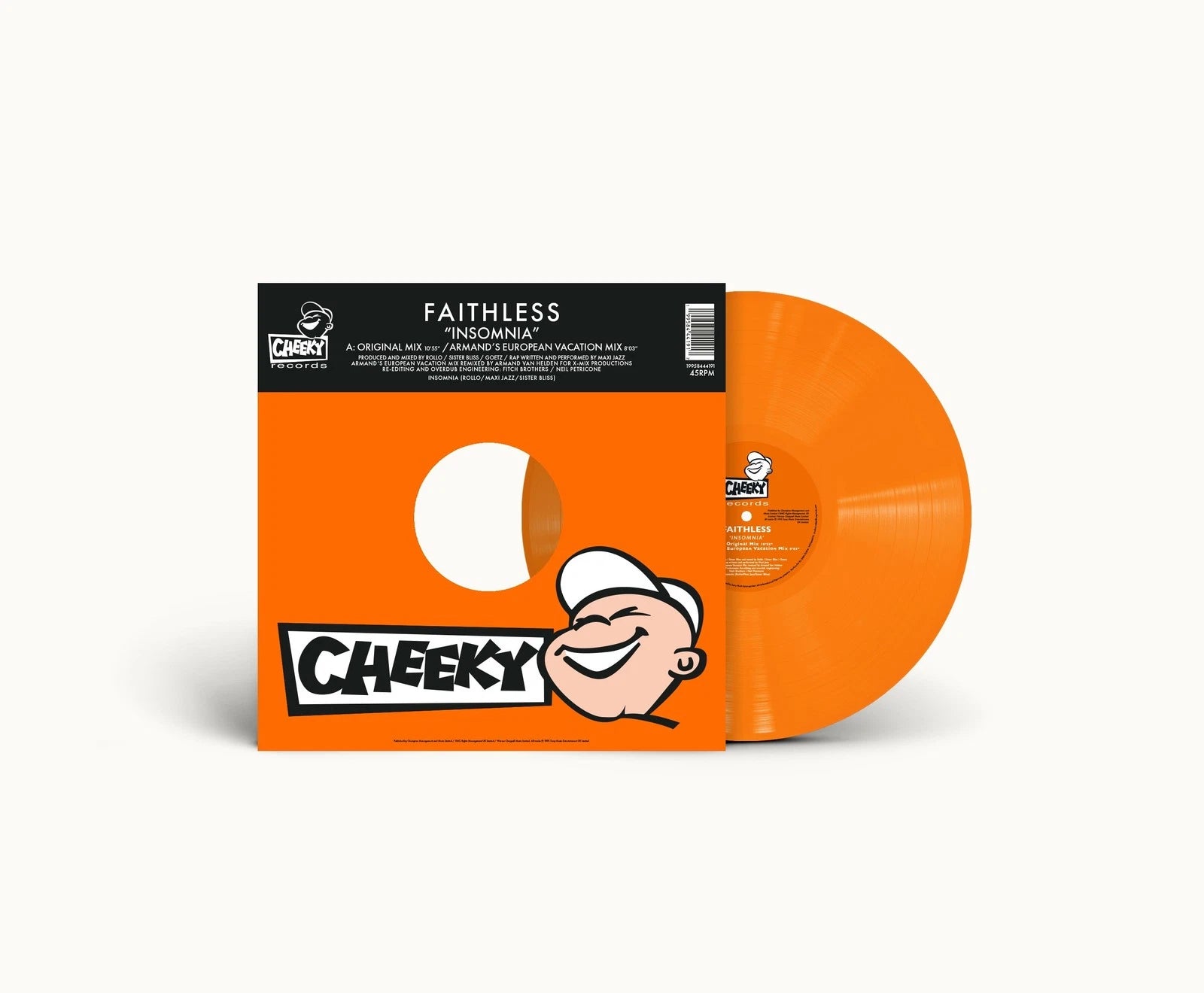 Faithless - Insomnia (Ltd. Edition 30th Anniversary Orange Vinyl EP) (Sony Music)