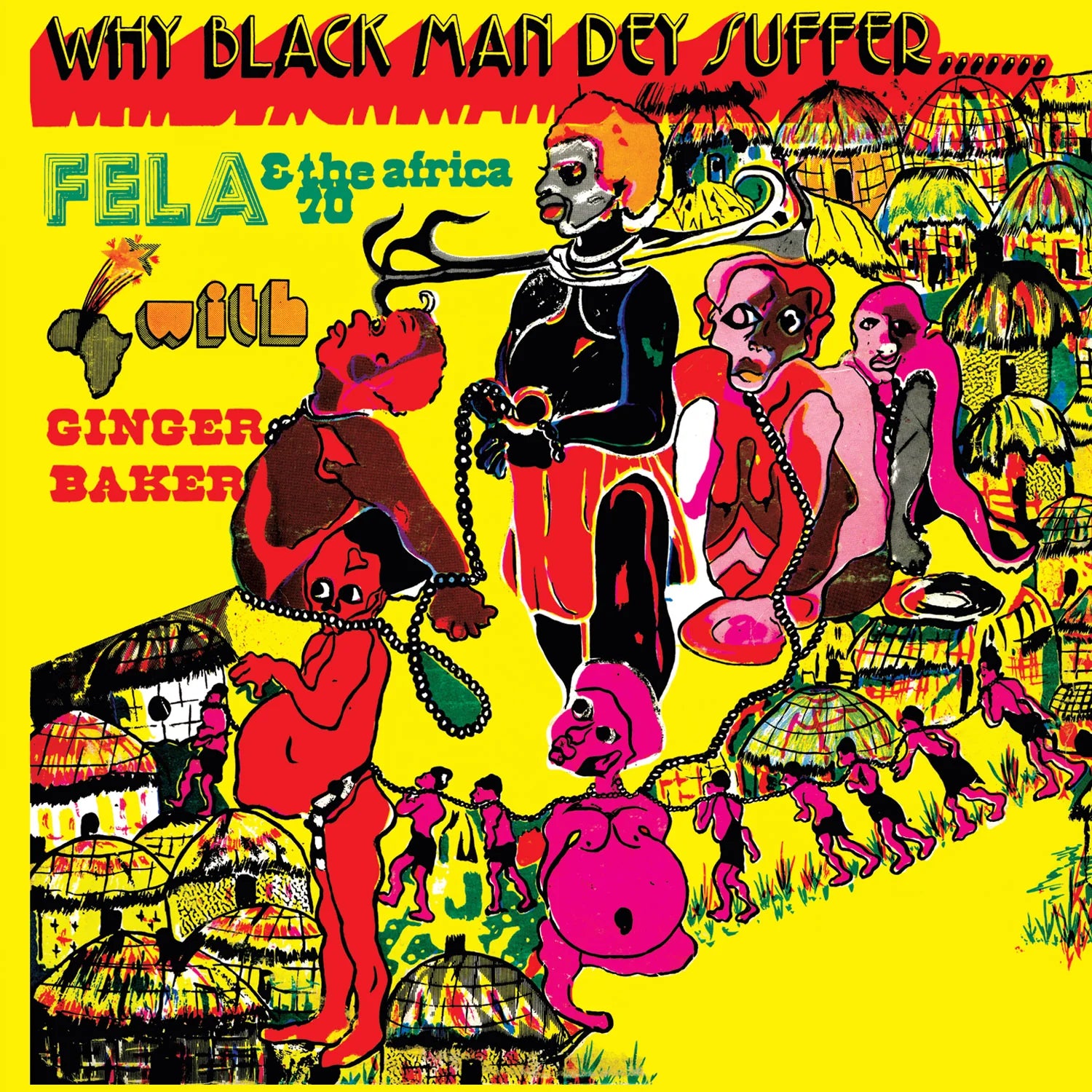 Fela Kuti - Why Black Man Dey Suffer.......(Transparent Yellow Vinyl LP) (Knitting Factory Records)