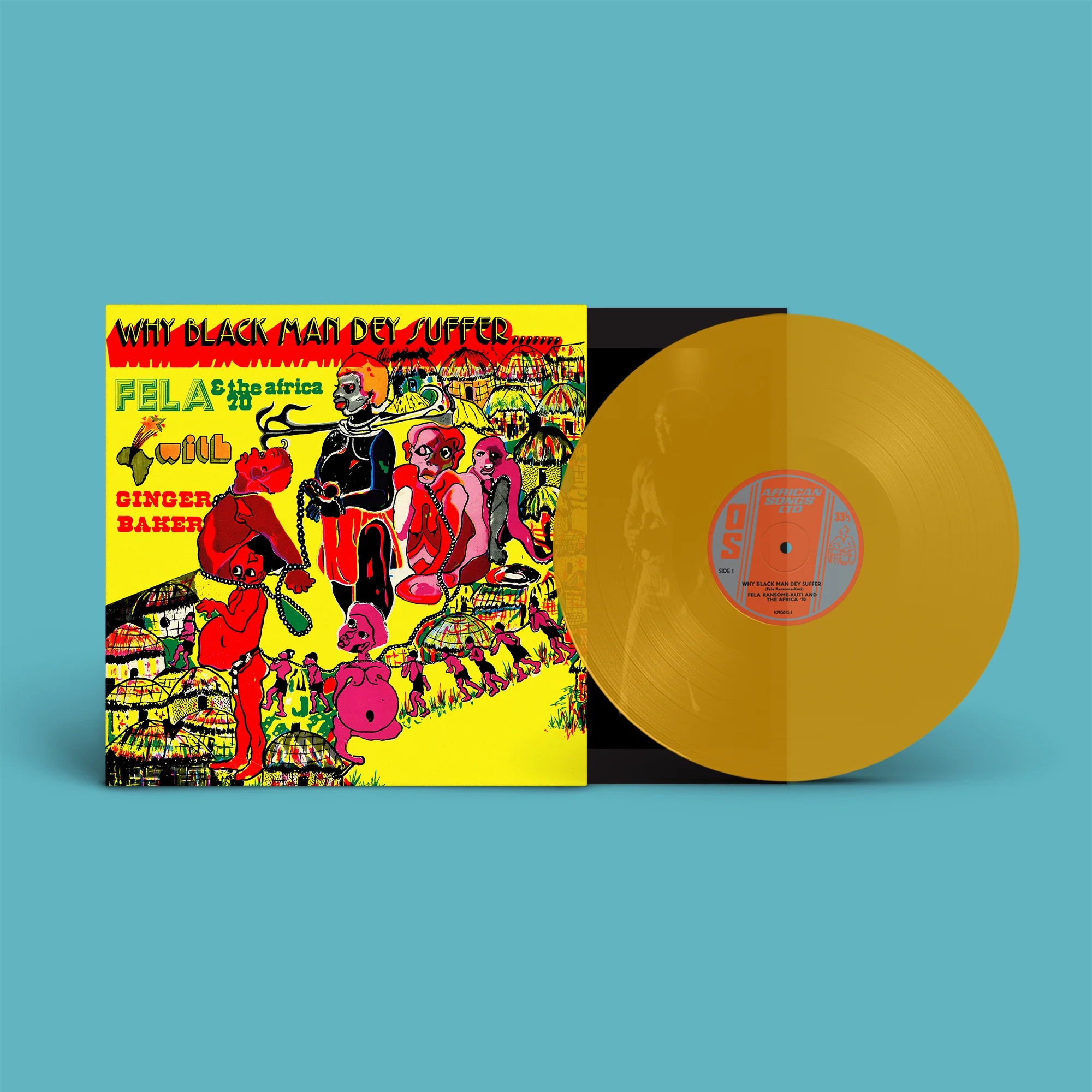 Fela Kuti - Why Black Man Dey Suffer.......(Transparent Yellow Vinyl LP) (Knitting Factory Records)