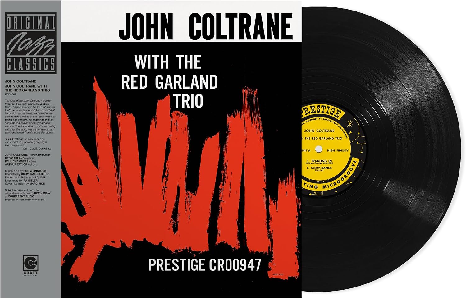 John Coltrane Red Garland Trio - John Coltrane With The Red Garland Trio (Original Jazz Classic Series) (180g Black Vinyl LP) (Concord)